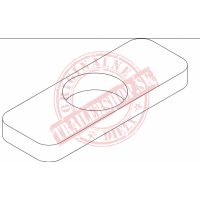 Intermediate plate / platňa 6x22x60mm 1xo19mm