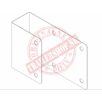 Držiak zábrany L/P malý KTL 1,5x55x210x140mm