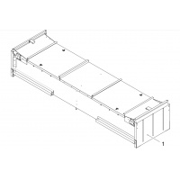 Skrinka na náradie kovová L642 B2427 H467mm